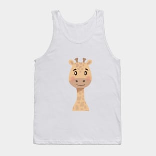 Baby Giraffe Illustration Tank Top